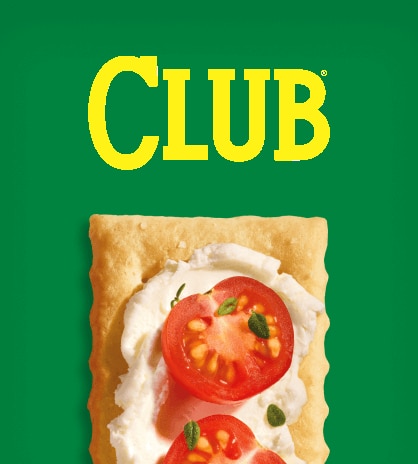 club crackers logo and cracker